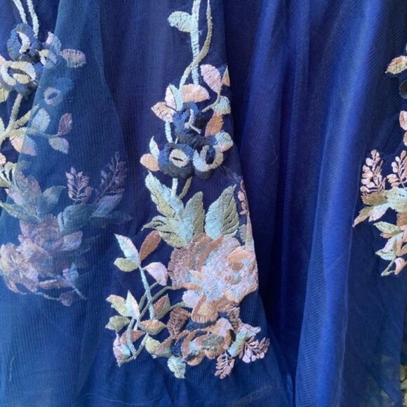 Embroidered Lace Party Dress - Picture 4 of 8